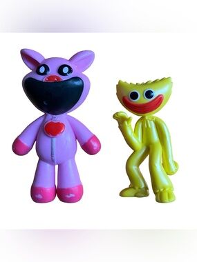 Poppy Playtime Huggy Wuggy & Picky Piggy Toy Figure Bundle Mini Smiling Gamer